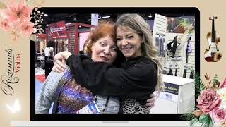 Rozanna Weinberger founder of Rozannas Violins meets Lindsey Stirling at NAMM 2024 [upl. by Meerak]