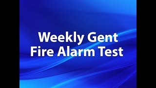 Weekly Gent Fire Alarm Test 1 [upl. by Akinor515]