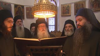 Chanting at the holy monastery of Simonopetra [upl. by Birk]