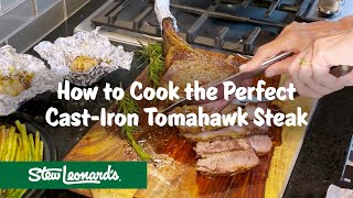 Perfect Cast Iron Tomahawk Steak [upl. by Leahcimed605]