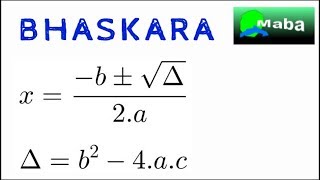 FÓRMULA DE BHASKARA  03 tipos diferentes  Pedido por aluno [upl. by Ecinad]