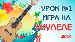 Урок №1 на УКУЛЕЛЕ Первый бой и первые аккорды на УКУЛЕЛЕ [upl. by Vento742]