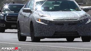 2016 Civic Sedan 10th gen Spied [upl. by Reivaxe]