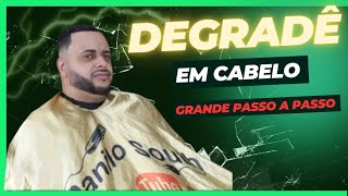 Como fazer degradê em cabelo grande passo a passo [upl. by Malory]