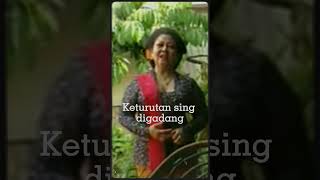 Jarene wis menangKeturutan sing digadang capinggunung waljinah waldjinah videolirik [upl. by Naarah]