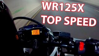 Yamaha WR125X Top Speed Test 130kmh [upl. by Lertnahs]