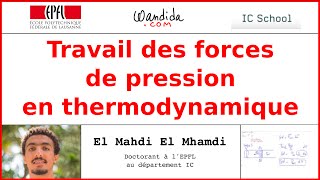 Thermodynamique Travail des forces de pression [upl. by Enelehs396]