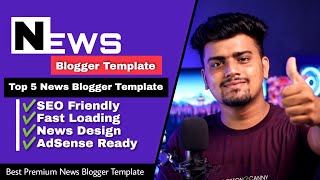 Best Premium Blogger Template for News Website 🔥AdSense Friendly SEO Reday✅Premium Blogger Themes [upl. by Nedearb]