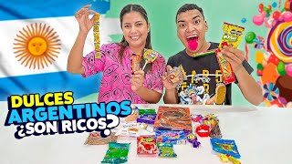 PROBANDO DULCES ARGENTINOS con MI ESPOSO 🇦🇷🇦🇷 [upl. by Sharl]