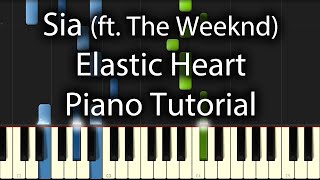 Sia  Elastic Heart Tutorial How To Play On Piano [upl. by Abla901]