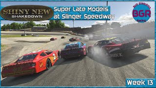 Super Late Models at Slinger Speedway  iRacing New Content [upl. by Enaz]