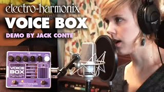 ElectroHarmonix Voice Box Vocal Harmony Machine  Vocoder EHX Pedal Demo by Jack Conte [upl. by Sophie]