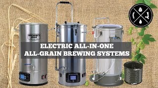 Comparing Electric AllinOne AllGrain Brewing Systems Mash amp Boil Robobrew and The Grainfather [upl. by Repsaj]