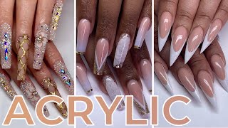 💅🏼Acrylic Nail Tutorial  How To Apply Acrylic For Beginners 🎉📚 [upl. by Franzen]