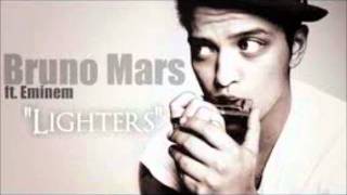 Bruno Mars ft Eminem Lighters Instrumental LYRICS [upl. by Steffy529]