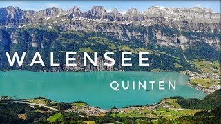 WALENSEE QUINTEN in Switzerland by drone [upl. by Saibot81]