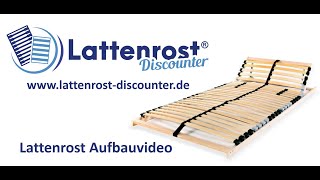 Aufbauvideo Coemo 7Zonen Lattenrost ERGO mit Kopfteilverstellung [upl. by Otilopih]