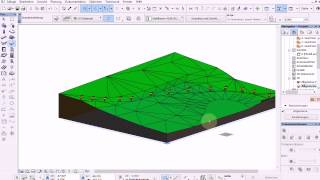 Archicad 17 Straße folgt Gelände mit Morph [upl. by Henson]
