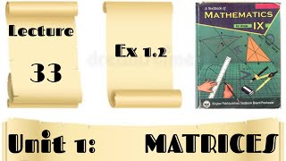 Exercise 12  Mathematics 9  KPK book board Peshawar [upl. by Lefton]