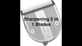 Sharpening 5 in 1 Clipper Blades [upl. by Brod]