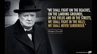 Winston Churchills Iconic Speech We Shall Never Surrender [upl. by Peti]