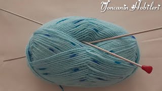 ÖRDÜKÇE ÖRESİNİZ GELECEK iki şiş çok kolay Bebek Yelek örgü modelleri crochet knitting [upl. by Alecram]