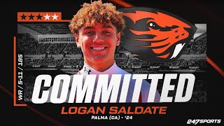 WATCH Logan Saldate commits to Oregon State LIVE on 247Sports [upl. by Llehcim]