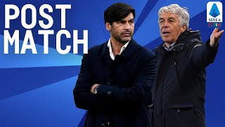 Roma 11 Atalanta  Gasperini amp Fonseca Post Match Press Conference  Serie A TIM [upl. by Adaj]