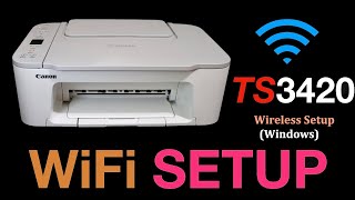 Ijstartcanon PiXMA TS3420 Wireless Setting Up Windows [upl. by Armanda391]