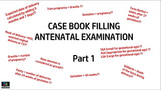 OBG CASE BOOK FILLING ANTETANAL CASE II HINDI II SELSAMS [upl. by Nivaj]