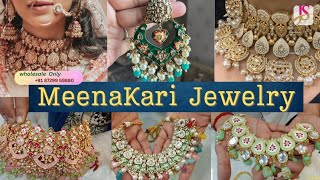 Category 1214  Meenakari Jewellery Wholesale  Cheapest Jewellery Wholesale Market in Delhi [upl. by Akers740]