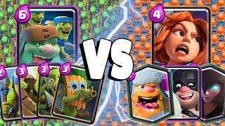 GOBLINS TEAM Vs AXE TEAM  Clash Royale Battle [upl. by Damiano]