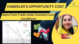 International Economics  Lesson 10  Haberler Theory of International Trade  Part 6  Gains Trade [upl. by Yclek]