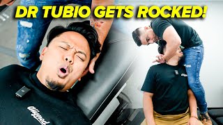 SHEESH  DR TUBIO GETS THE MOST INTENSE BACK CRACK EVER 😱🔥 Asmr Chiropractic  Dr Tubio [upl. by Osgood]