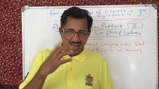 AN APOLOGY FOR POETRY SIR PHILIP SIDNEY LECTURE NO 3 BY PROF THOMAS MATHEW [upl. by Marba]