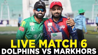 Live  Engro Dolphins vs UMT Markhors  Match 6  Bahria Town Champions Cup 2024  M9A1K [upl. by Oicangi]