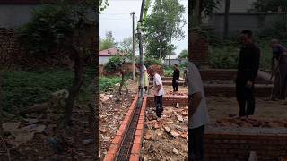 Construction process of pouring concrete for building beams in rural areas [upl. by Eittocs327]