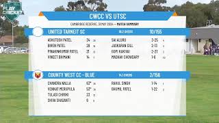 Melbourne Cricket AssociationWestDiv AT20Rd8County West CC  Blue v United Tarneit SC [upl. by Leahcimsemaj]