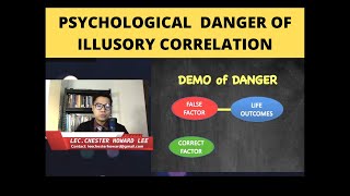 PSYCHOLOGICAL DANGER OF ILLUSORY CORRELATION [upl. by Chu191]