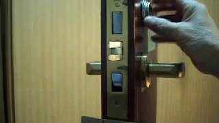 HOW TO REMOVE RUSSWIN MORTISE LOCK FROM THE DOOR [upl. by Hellah151]