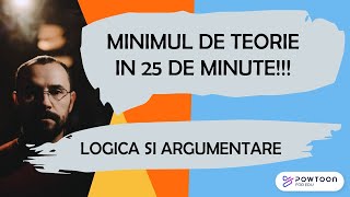 Bac Logica  Minimul de teorie in 25 de minute [upl. by Giwdul]