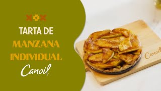 Aprende a preparar TARTA DE MANZANA INDIVIDUAL [upl. by Sucramd]