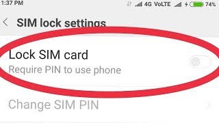 How To Disable SIM Lock Password In Android [upl. by Gerladina443]