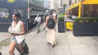 To the 57th St subway station from the Ameritania hotel  Manhattan NYC July 8 2023 [upl. by Vashti]