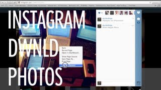 Instagram Download Photos on Mac with Safari [upl. by Tertius735]