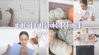 OCTOBER RESET  quarterly planning business launches goal setting and reflecting office room tour [upl. by Link]