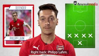 Mesut Ozils Ultimate XI  Does Cristiano Ronaldo make it [upl. by Neelrihs369]