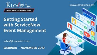 Getting Started with ServiceNow Event Management [upl. by Farr]