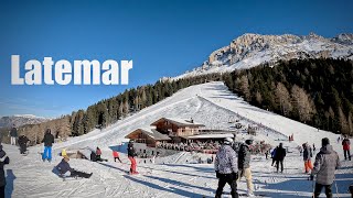 Skiing Latemar Obereggen Pampeago Predazzo [upl. by Clite]