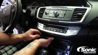 How To Remove Factory Stereo  2014 Honda Accord [upl. by Mata]